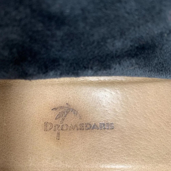 Dromedaris Women's Kara Combat Red Leather + Suede Lace-up Comfort Inside Zip - Picture 13 of 13